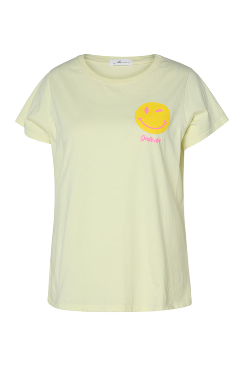 T-shirt van katoen met smile-print-Paprika-10