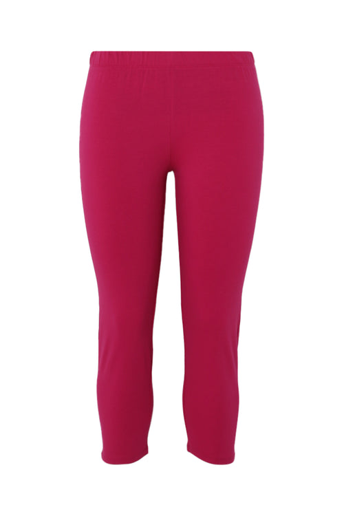 3/4 legging van biologisch katoen-Paprika-10