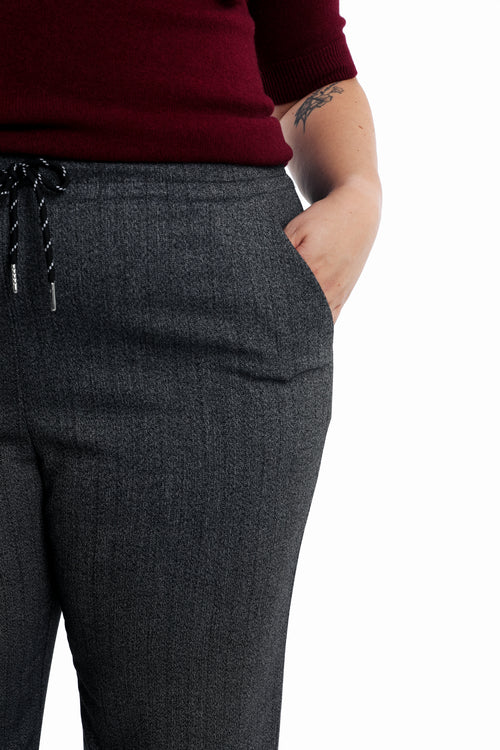 Pantalon chiné large-Paprika-4