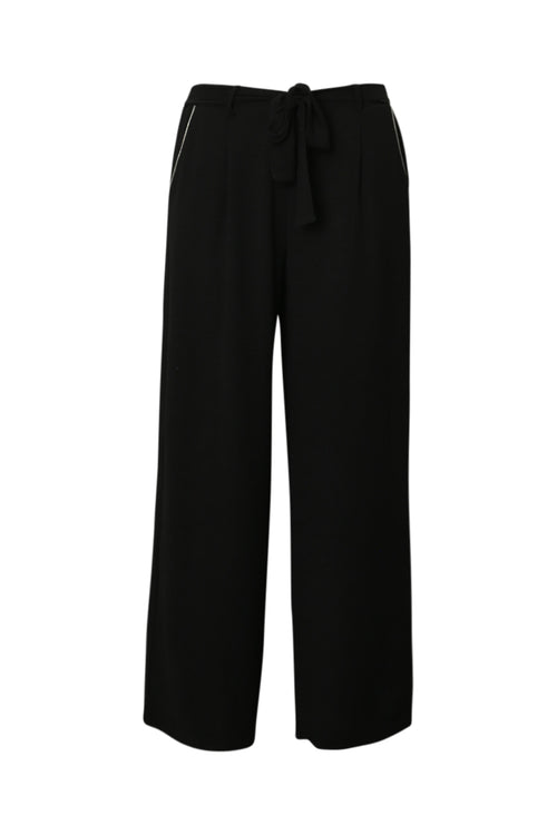 Effen broek met wijde pijpen-Paprika-1