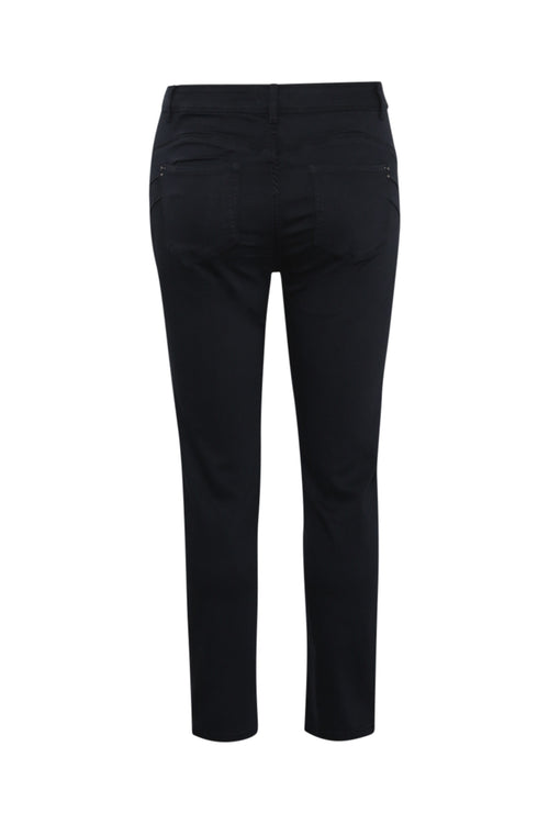 Effen slim fit 7/8 broek Louise-Paprika-2