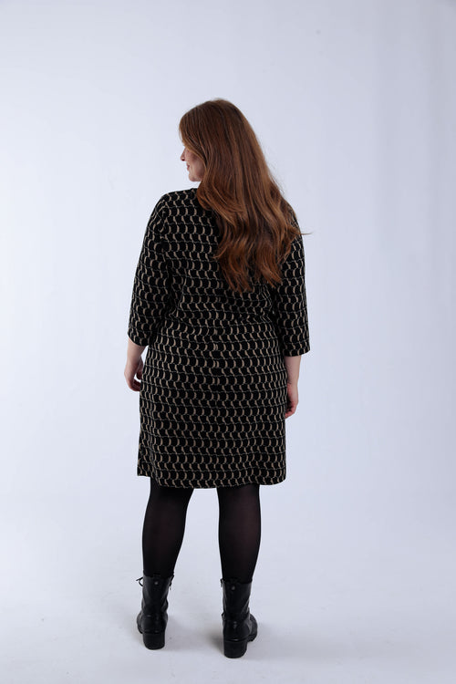 Jacquard jurk-Paprika-2