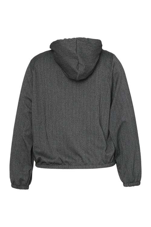 Veste chiné à capuche-Paprika-8