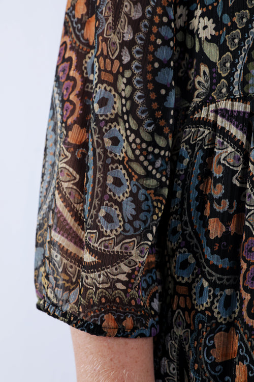 Jurk met paisleyprint-Paprika-7