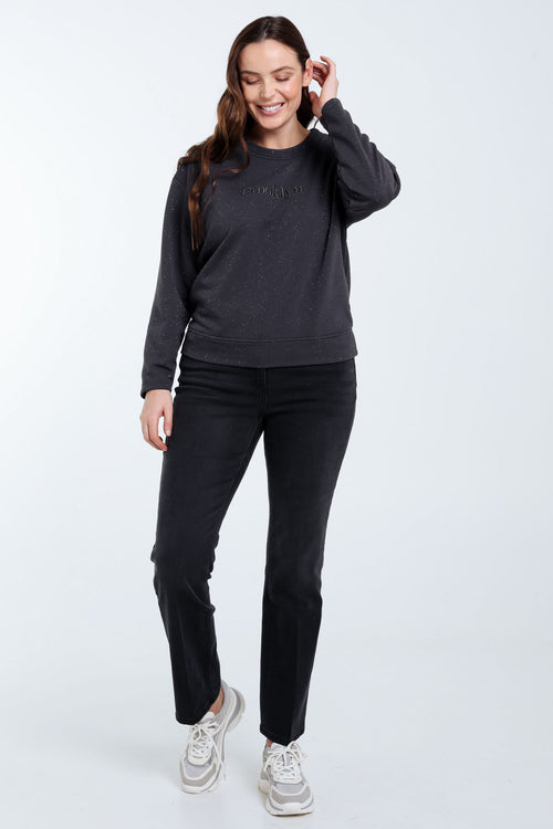 Sweatshirt pailleté-Paprika-7