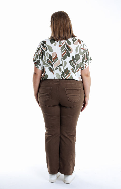 Jegging Lolly droit uni-Paprika-2