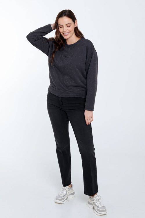 Sweatshirt pailleté-Paprika-9