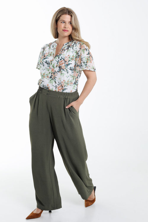 Soepele effen broek-Paprika-7