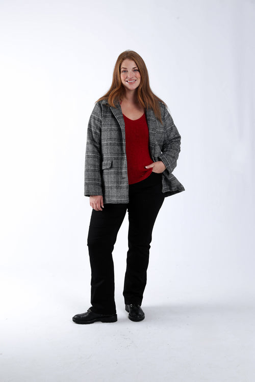 Kort geruit jasje-Paprika-6