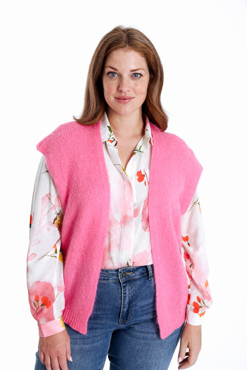 Gilet sans manches uni-Paprika-2