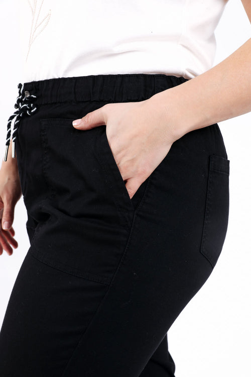 Effen katoenen chino-Paprika-2