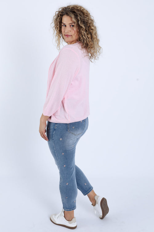 Cardigan met uni zakken-Paprika-2