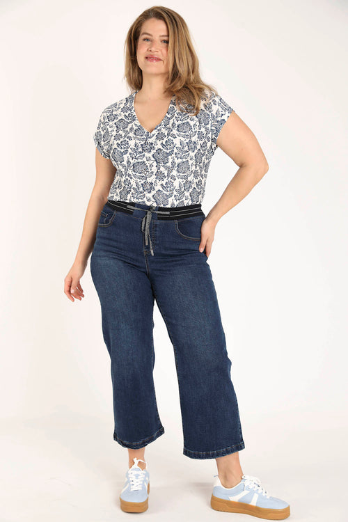 Jegging wijd Lolly 7/8 in denim-Paprika-8