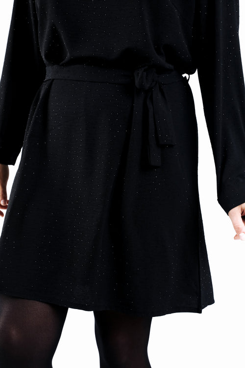 Robe unie avec strass ton sur ton-Paprika-5