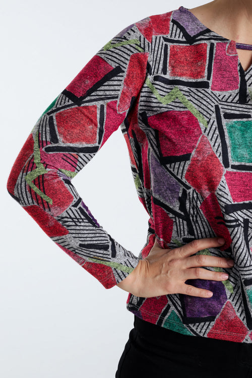 T-shirt imprimé graphique-Paprika-6