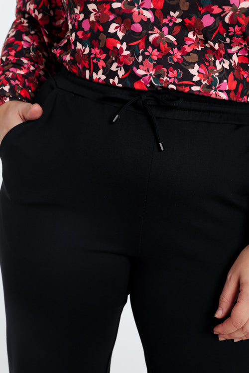 Effen milanobroek in viscose-Paprika-5