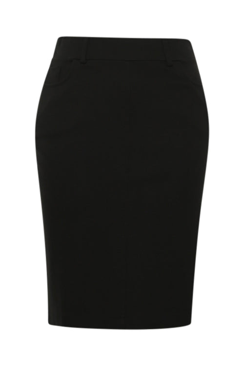 Strakke rok van effen viscose-Paprika-7