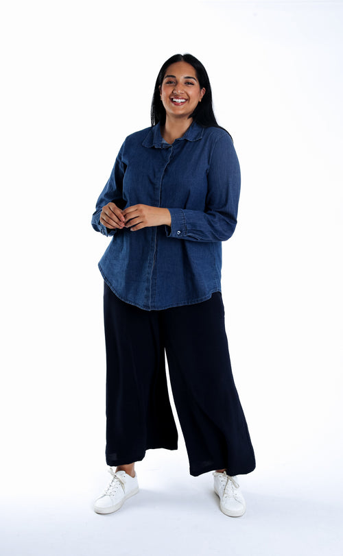Chemisier en jeans-Paprika-5