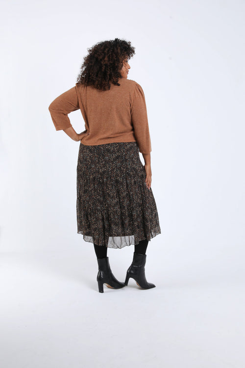 2-in-1 jurk met bloemenprint-Paprika-2