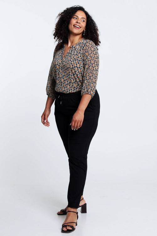 Training uni en viscose-Paprika-10