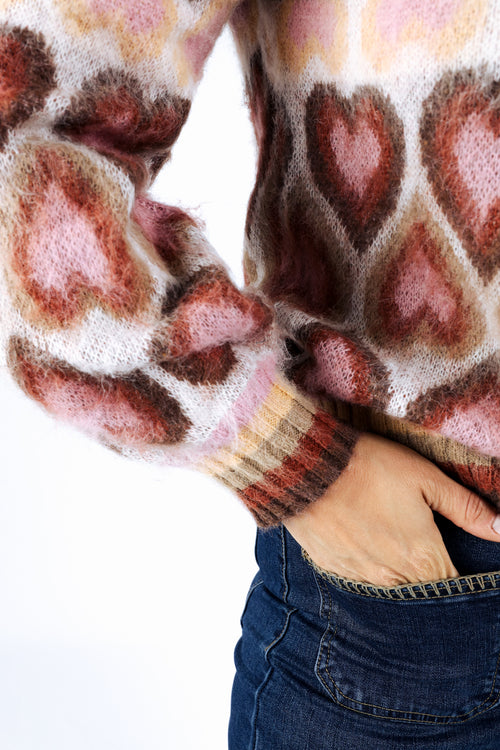 Trui met hartmotief-Paprika-6