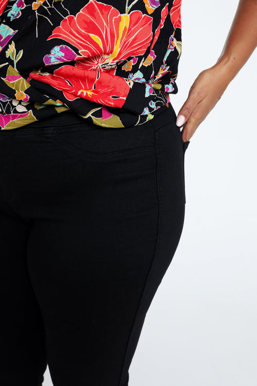 Slim, effen jegging 