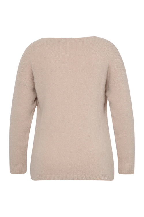 Trui met effen alpaca-Paprika-8