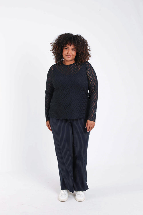 T-shirt en dentelle-Paprika-6