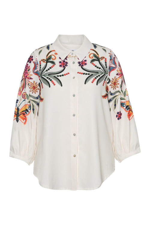 Bedrukt blouseje in folkstijl-Paprika-10