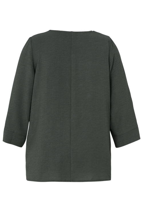 Losse, effen blouse-Paprika-11