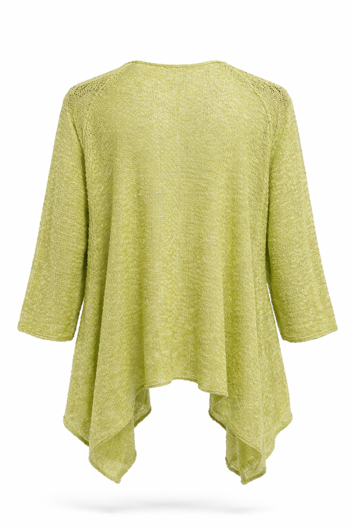 Effen asymmetrisch gilet-Paprika-2