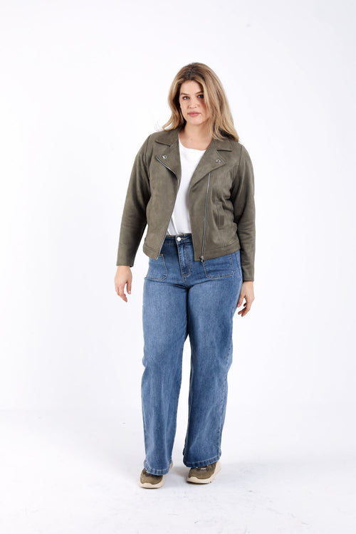 Jeans Elodie avec poches et détail broderie-Paprika-9