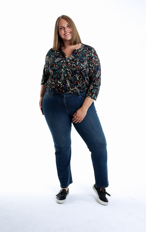 Rechte jeans Mia L32-Paprika-6