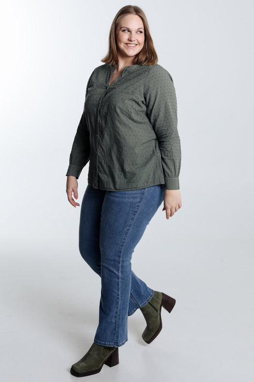  Katoenen blouse met borduursels -Paprika-9