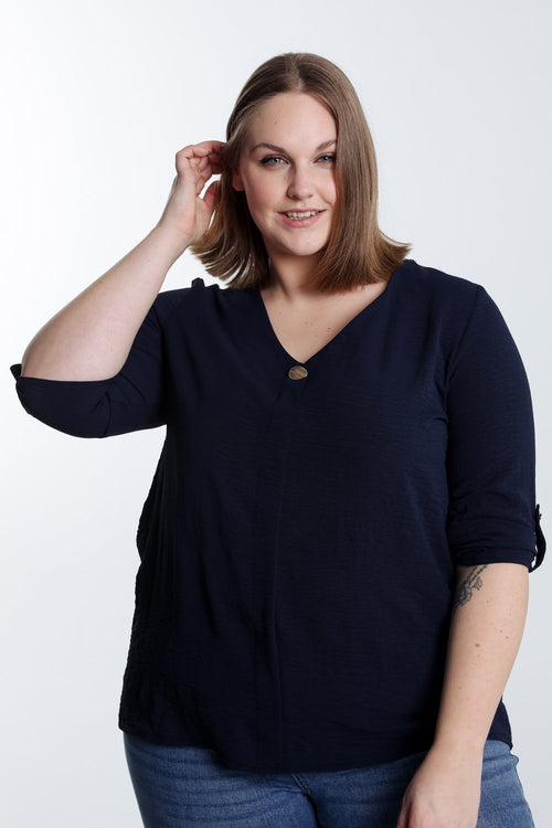 Effen blouse-Paprika-1