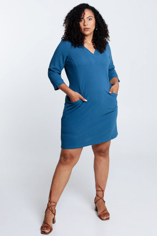 Robe housse unie-Paprika-8