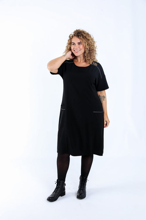 Robe courte unie-Paprika-2