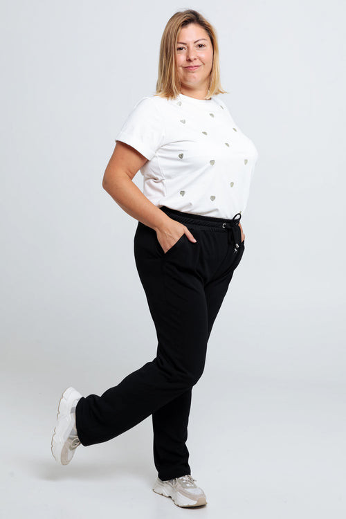 Effen 7/8-wortelbroek met trekkoord-Paprika-9