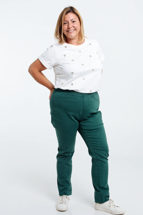 Slim, effen jegging 
