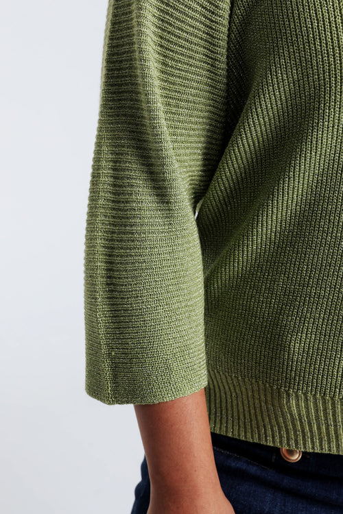 Effen trui met lurex-Paprika-5