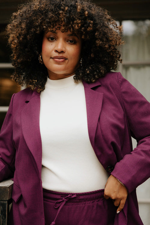 Effen blazer-Paprika-1