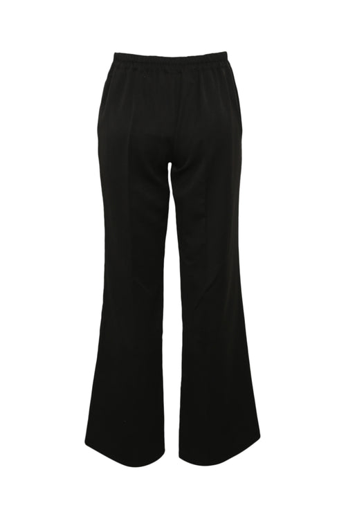 Wijde broek met plooien, effen kleur-Paprika-2