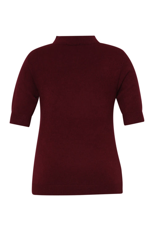 Pull manches courtes uni-Paprika-8