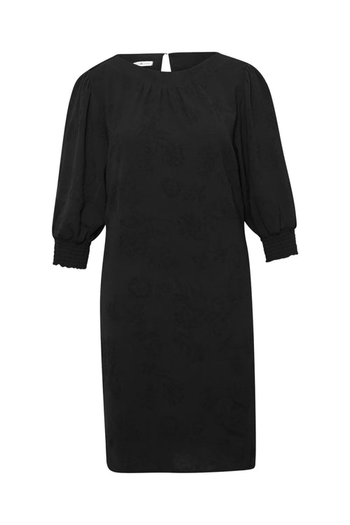 Robe courte unie avec broderies-Paprika-1