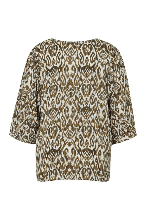 Etnisch bedrukt viscose blouse-Paprika-11
