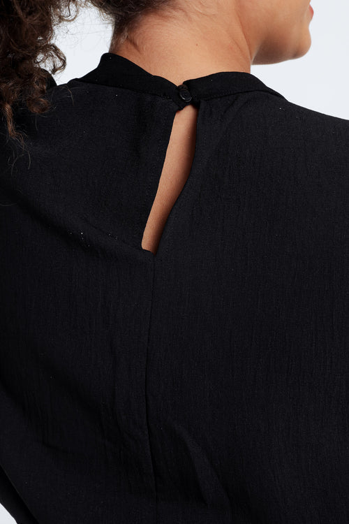 Eénkleurige jumpsuit met riem-Paprika-6