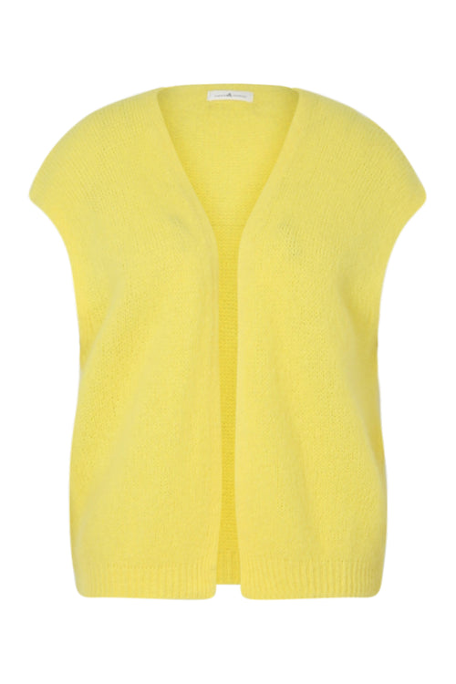 Effen mouwloos vest-Paprika-10