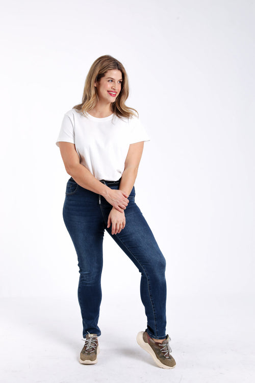 Slim fit jegging Lolly L32 in denim-Paprika-7