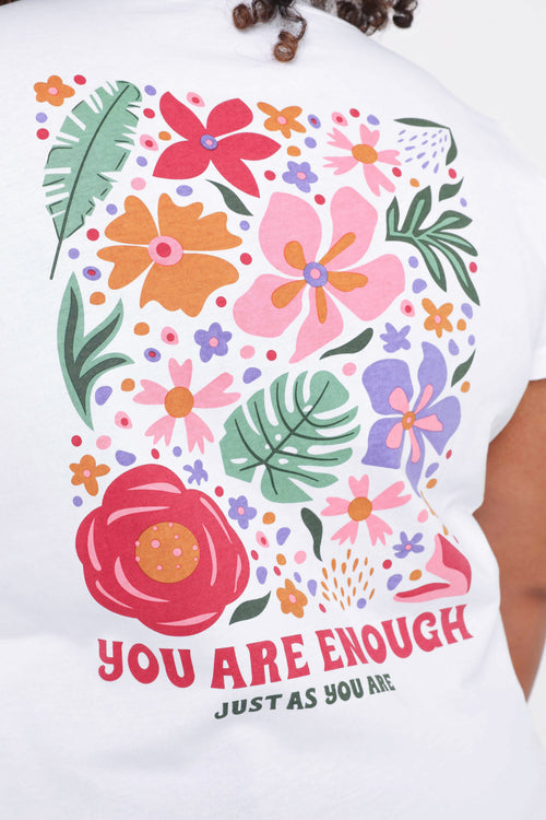 T-shirt van katoen met bloemenprint-Paprika-5