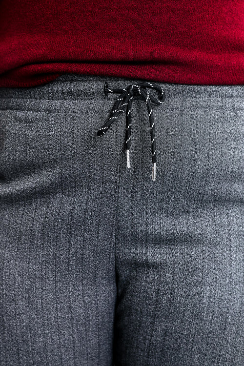 Pantalon chiné large-Paprika-3